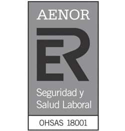Logo AENOR seguridad y salud laboral