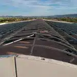 Detalle estructura cumbrera para lucernario